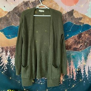 Green Knit Cardigan